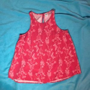 Old Navy pink floral tank
